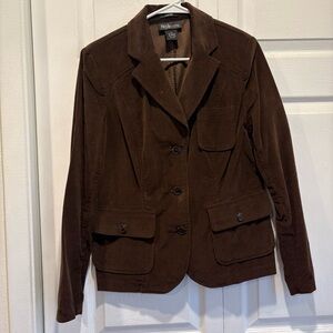 Vintage Style & Co Stretch Brown Corduroy Blazer - Size 12